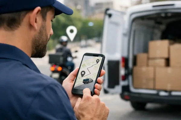 Real Time Delivery Tracking for Courier Jobs