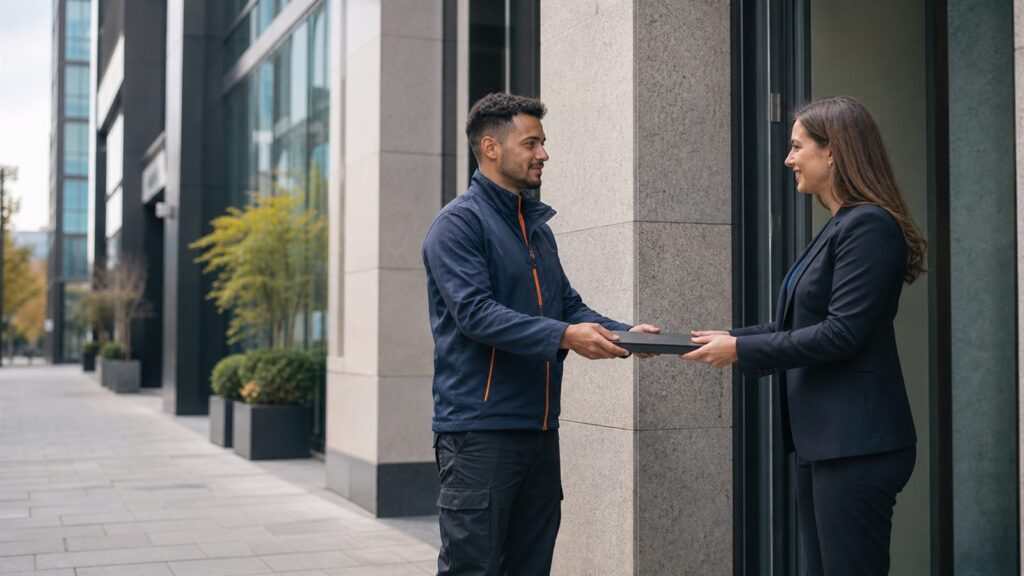 Destiny Couriers legal document courier making a secure London office delivery