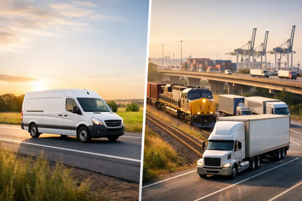 Dedicated Vehicle Versus Freight Network